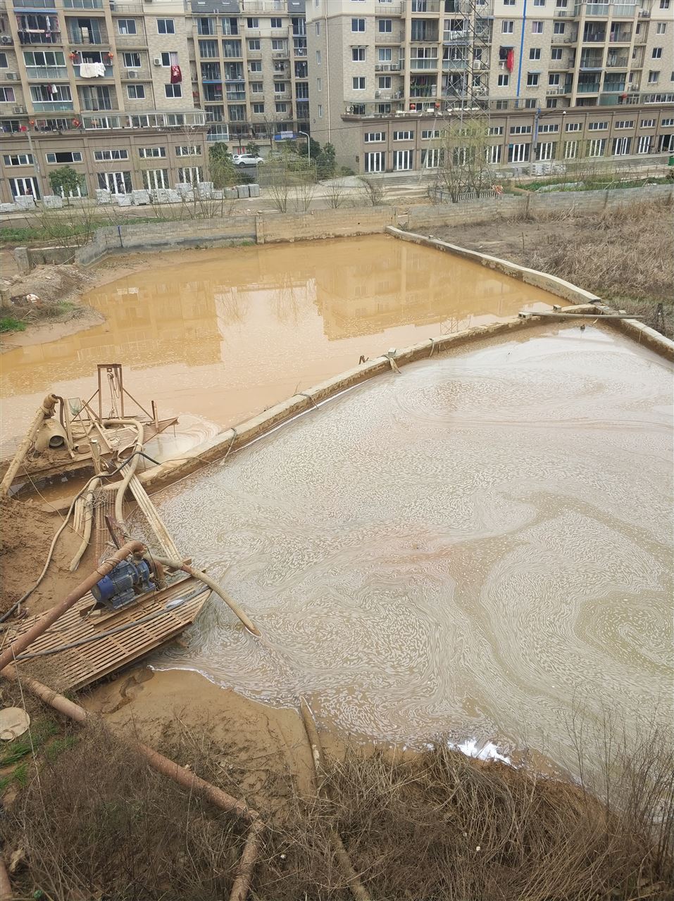 宜川沉淀池淤泥清理-厂区废水池淤泥清淤